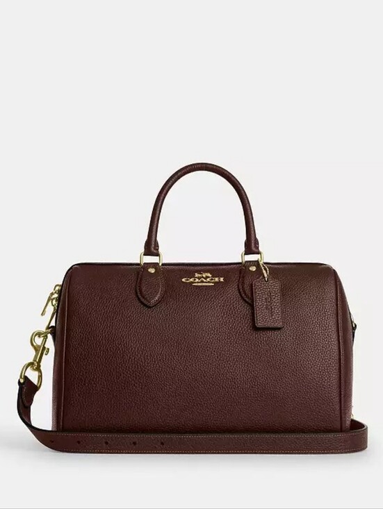 Coach Other - NWT! Coach Large Rowan Satchel In Gold/MAPLE 🍁 Style No. CES11